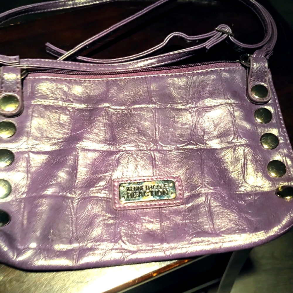 Kenneth Cole Reaction ladies purple clutch or purse.